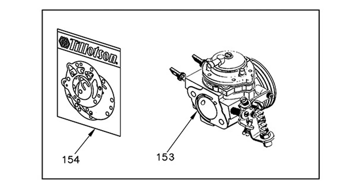 TILLOTSON CARBURETOR BODY HW-48A