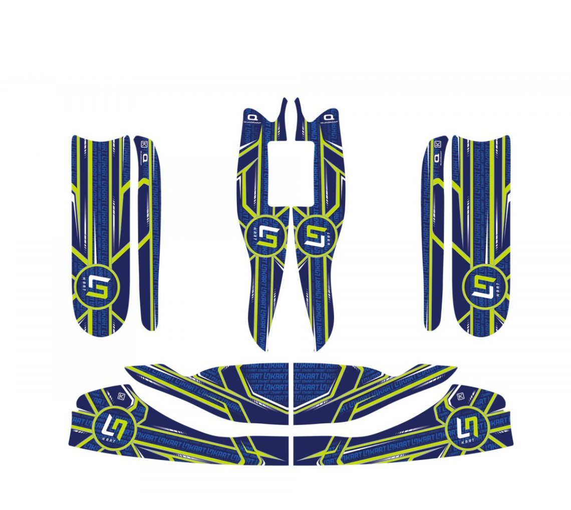 LN M6 FRONT FAIRING STICKER KART 2022